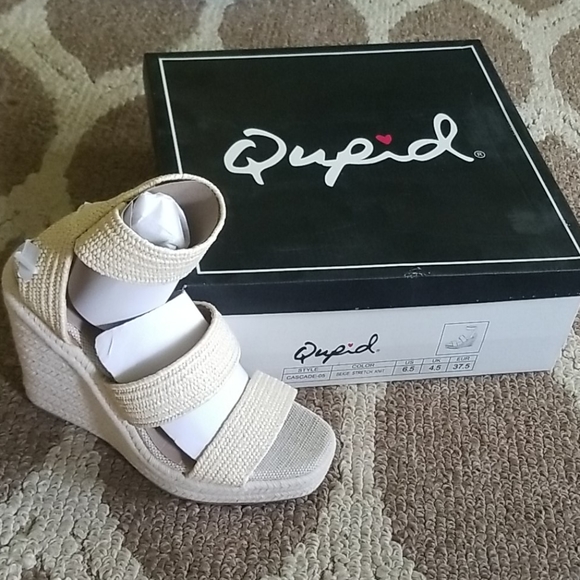 VIENNA ESPADRILLE WEDGES BEIGE - Picture 3 of 6